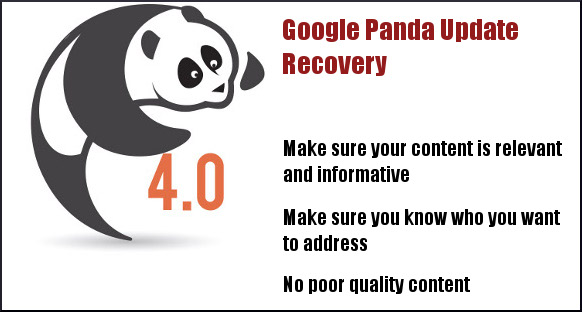 Google panda 4.0 recovery tips