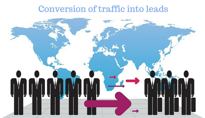 Conversion of traffic into leads